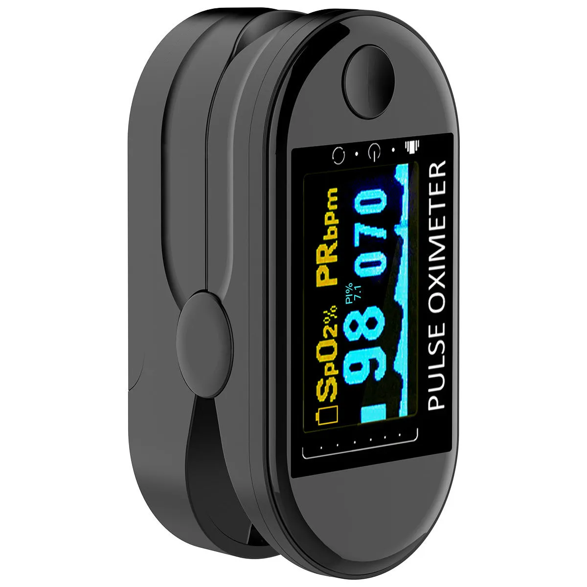 Fingertip pulse oximeter H6 H8 battery powered plastic monitor for oxygen saturation