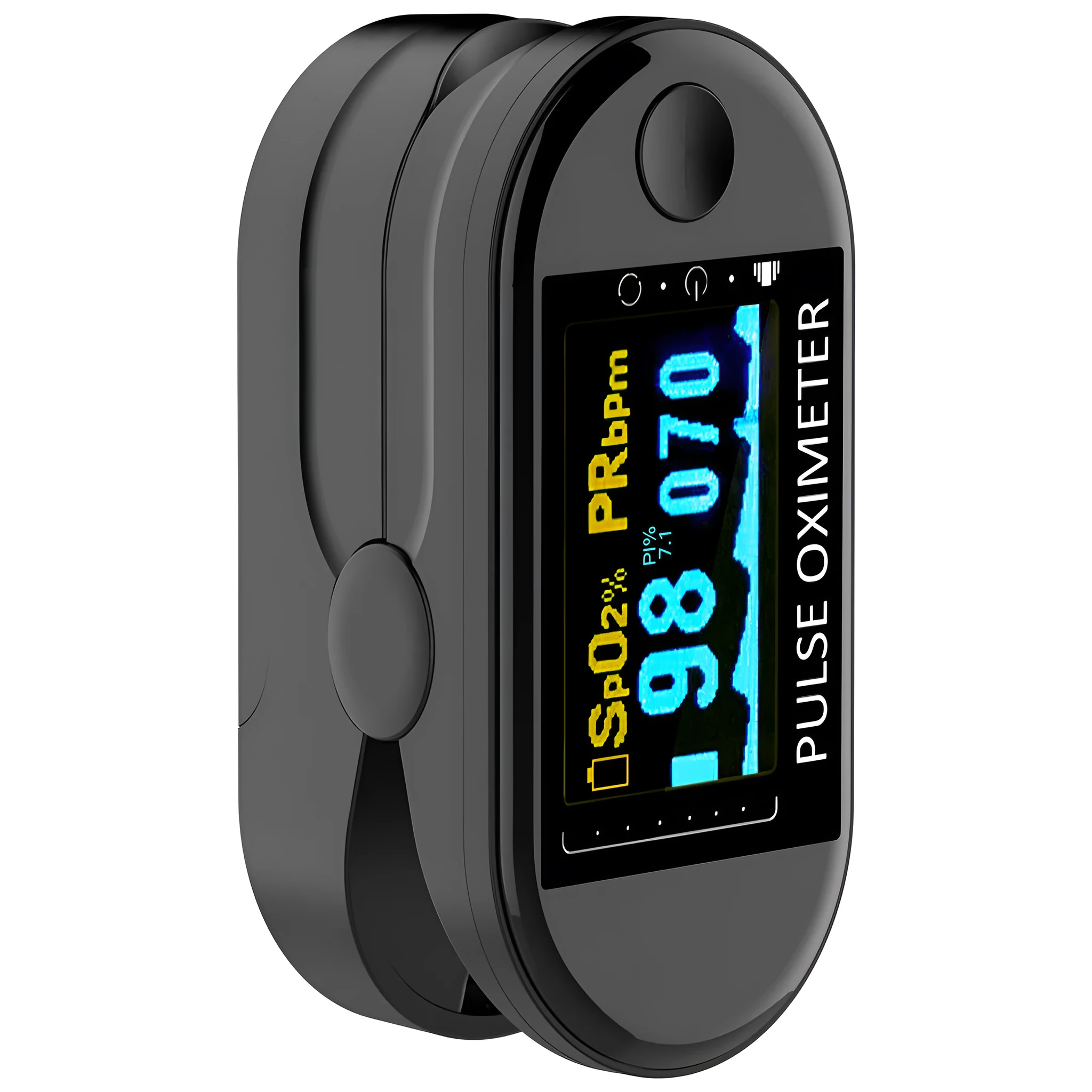 Fingertip pulse oximeter H6 H8 battery powered plastic monitor for oxygen saturation