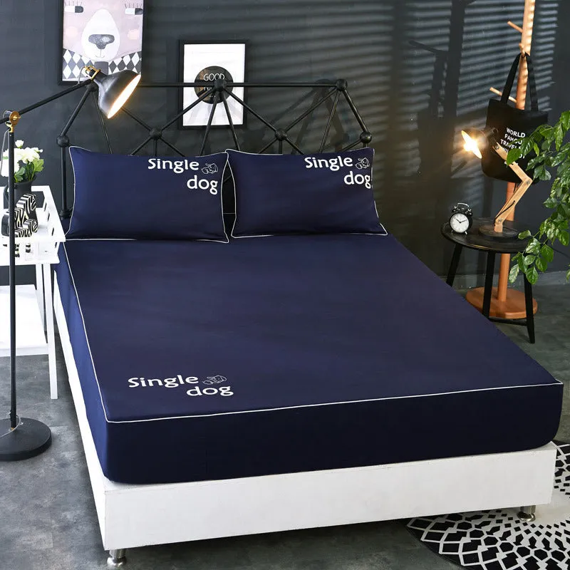 Beauty bed cover and brushed bed skirt in breathable sanding fabric, with nine colour options and multiple sizes