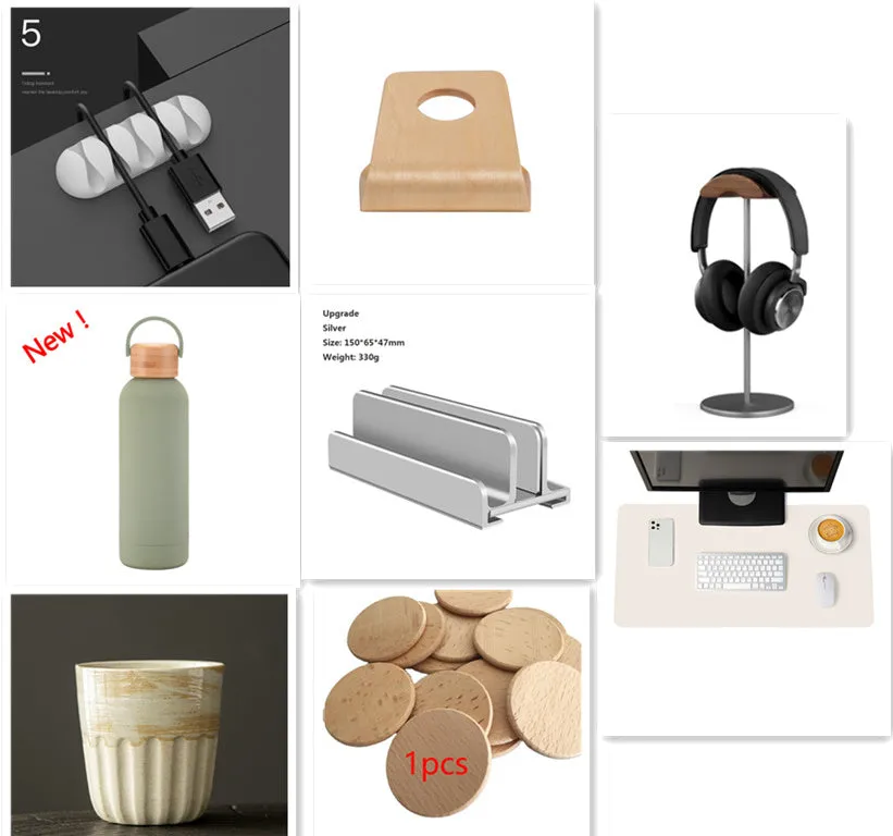 Smart Cable Holder silicone flexible wire organizer cord management clip for USB earphone network cable in black