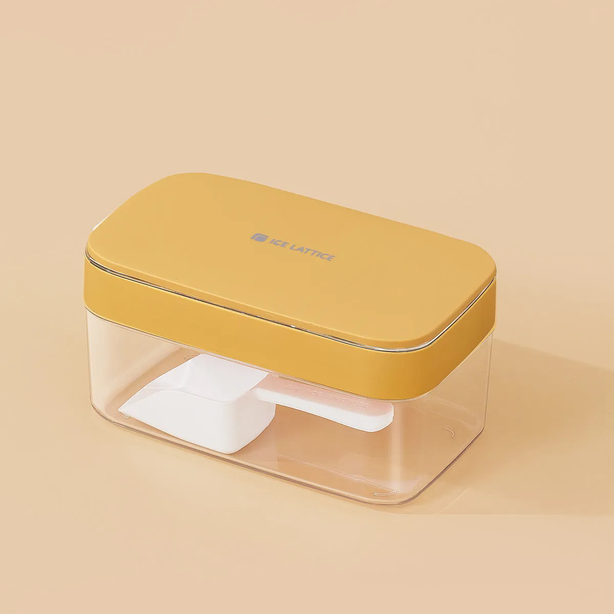 Silicone ball ice hockey mold in ivory white on a countertop, showing round cavity shapes for large ice cubes