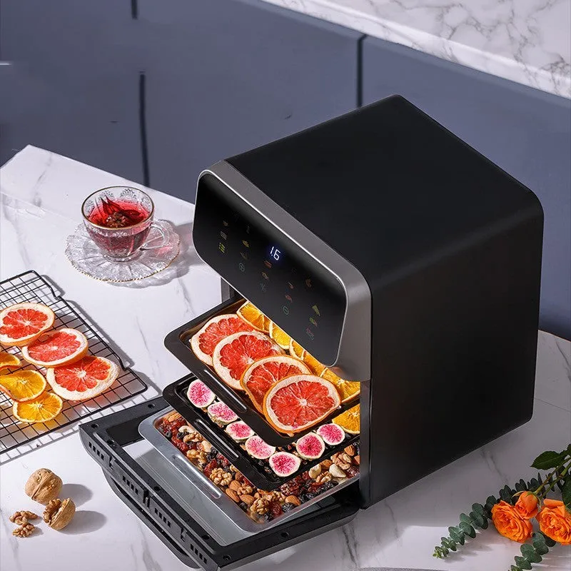 Visual intelligent automatic air fryer in FD-1015B colour with 6L capacity and plastic body