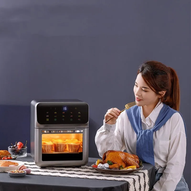 Visual intelligent automatic air fryer in FD-1015B colour with 6L capacity and plastic body