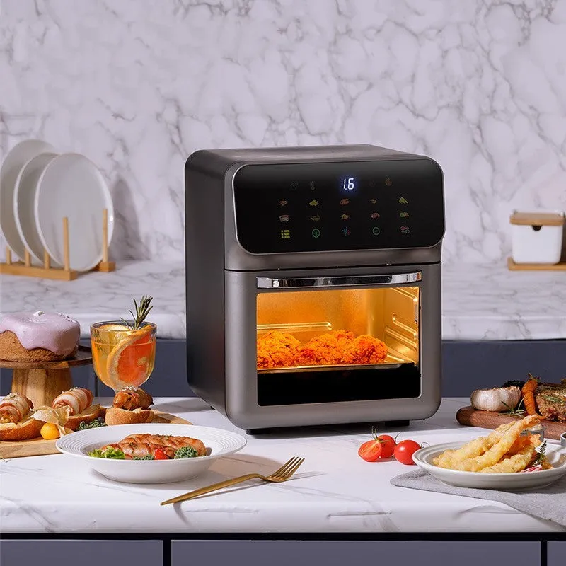 Visual intelligent automatic air fryer in FD-1015B colour with 6L capacity and plastic body