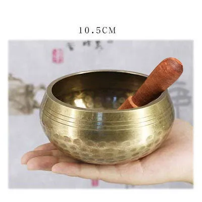 Tibet singing bowl ring copper 7 metals for meditation yoga feng shui