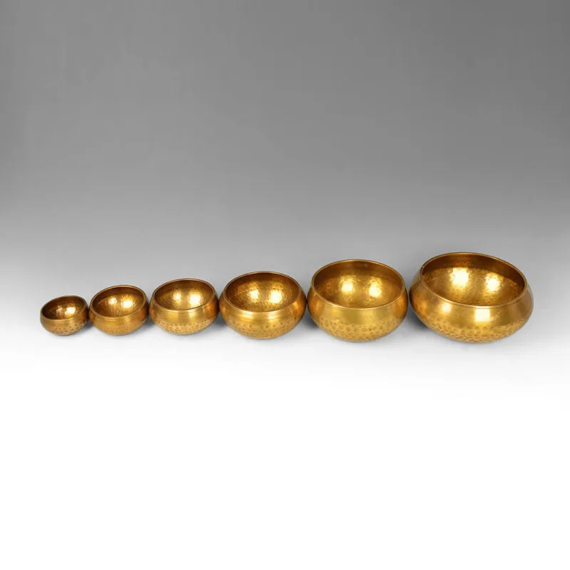 Tibet singing bowl ring copper 7 metals for meditation yoga feng shui