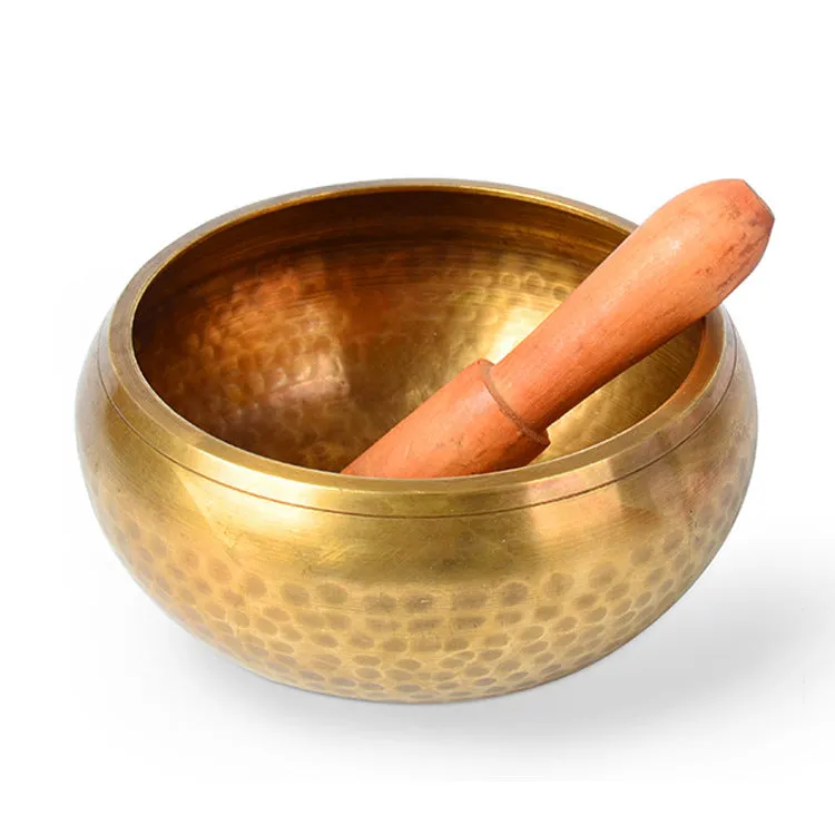 Tibet singing bowl ring copper 7 metals for meditation yoga feng shui
