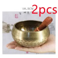 Tibet singing bowl ring copper 7 metals for meditation yoga feng shui