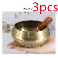 Tibet singing bowl ring copper 7 metals for meditation yoga feng shui