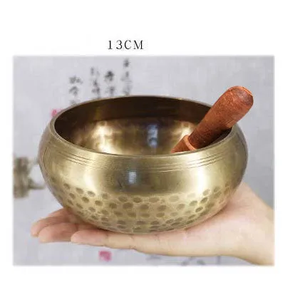 Tibet singing bowl ring copper 7 metals for meditation yoga feng shui