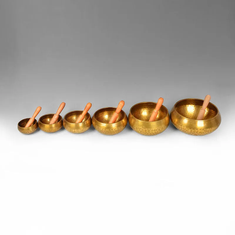 Tibet singing bowl ring copper 7 metals for meditation yoga feng shui
