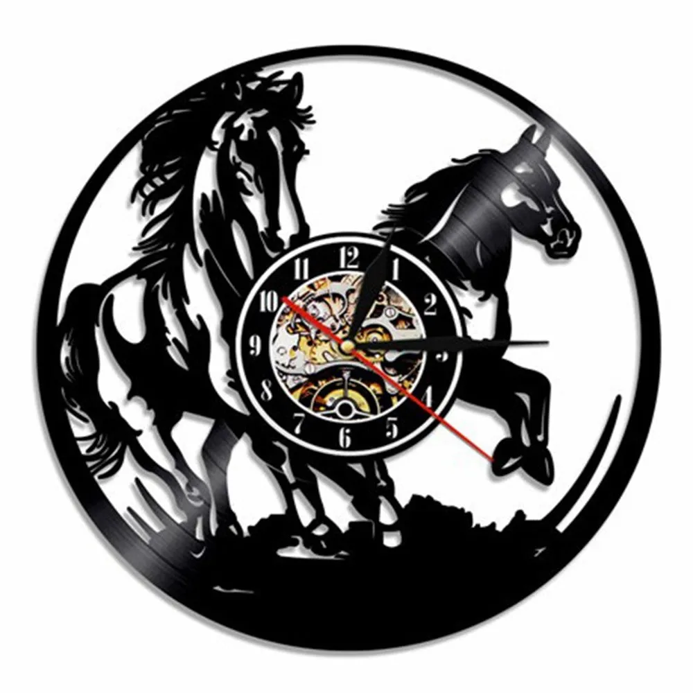 12 inch round plastic wall clock with black frame, pointer display, and 24-hour sub-dial