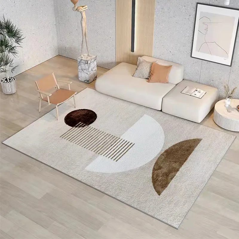 Blended geometric pattern large area mat for living room floor, available in multiple sizes including 160x230cm