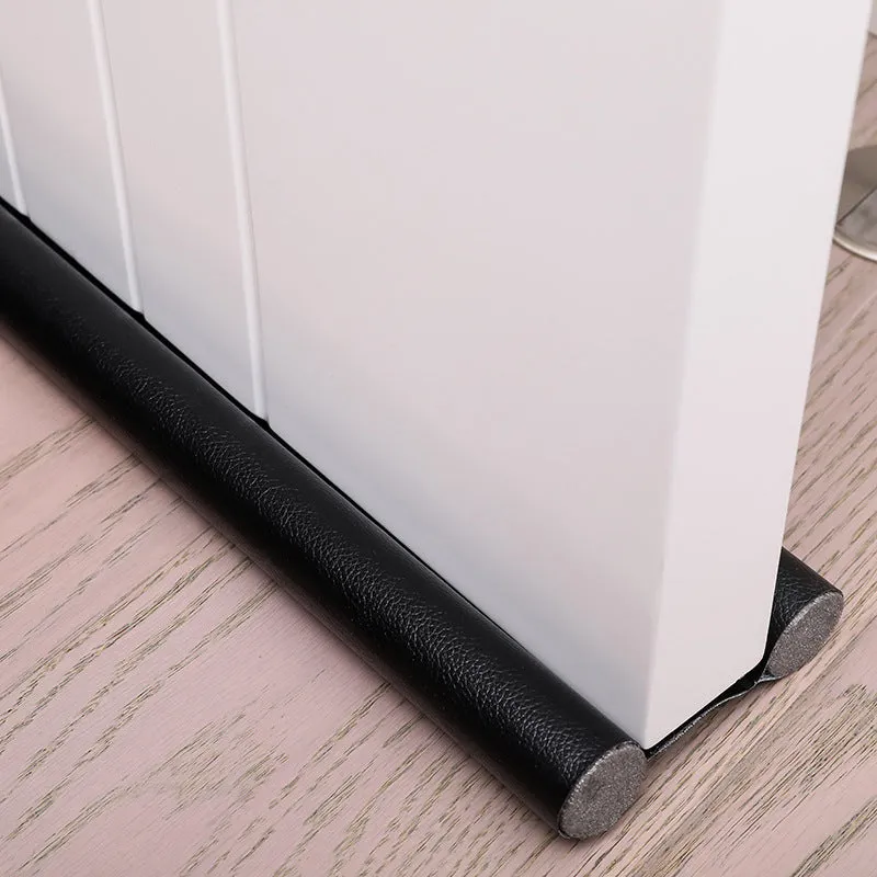 Self-adhesive black flexible 96cm door bottom sealing strip for draft and noise blocking