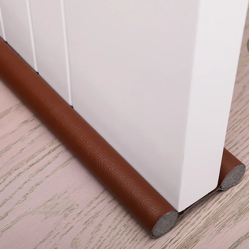 Self-adhesive black flexible 96cm door bottom sealing strip for draft and noise blocking