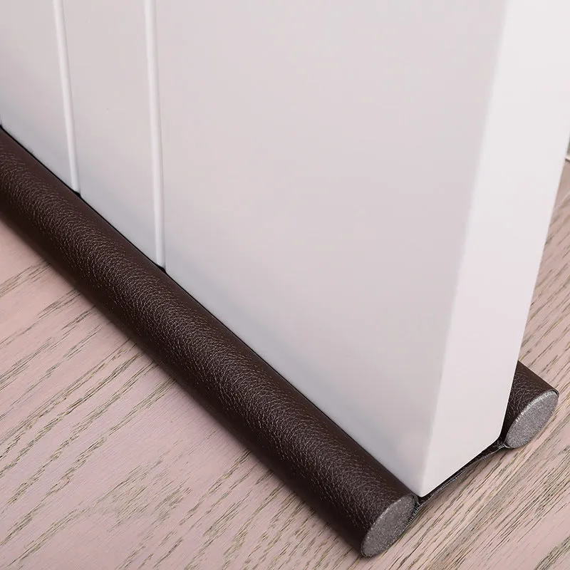 Self-adhesive black flexible 96cm door bottom sealing strip for draft and noise blocking