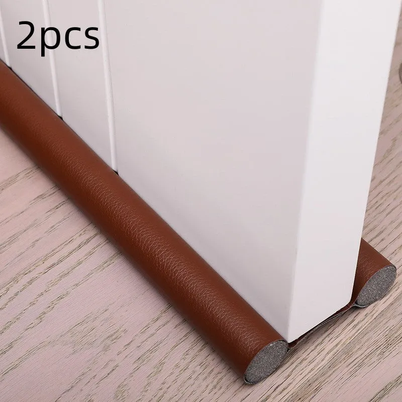 Self-adhesive black flexible 96cm door bottom sealing strip for draft and noise blocking