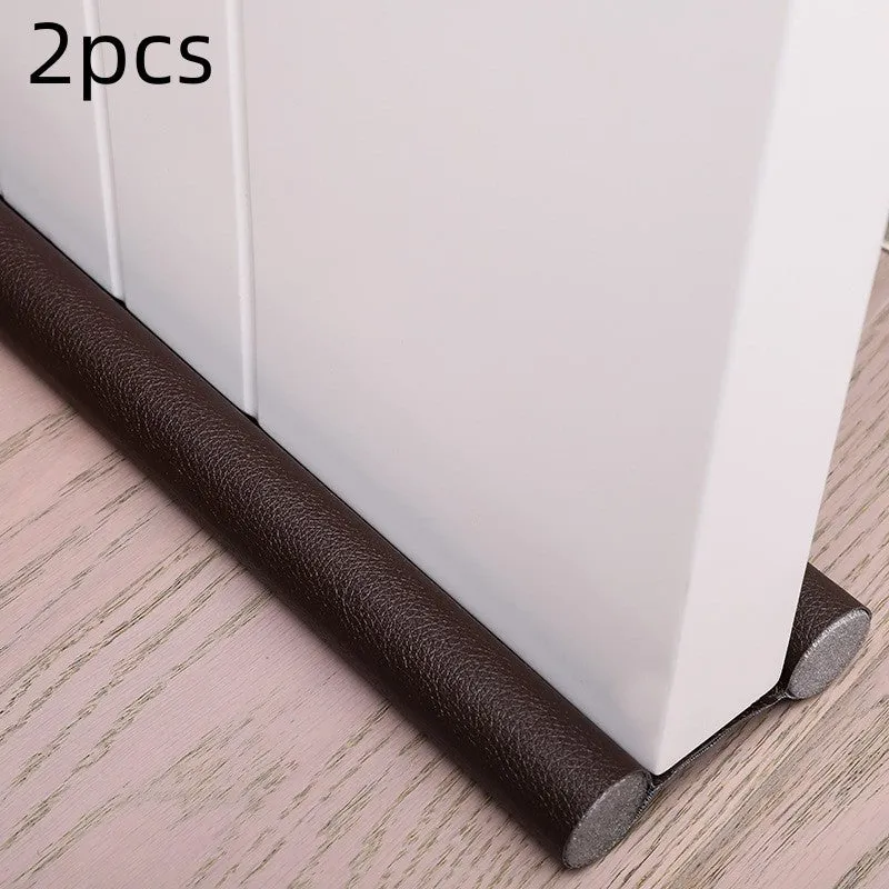 Self-adhesive black flexible 96cm door bottom sealing strip for draft and noise blocking