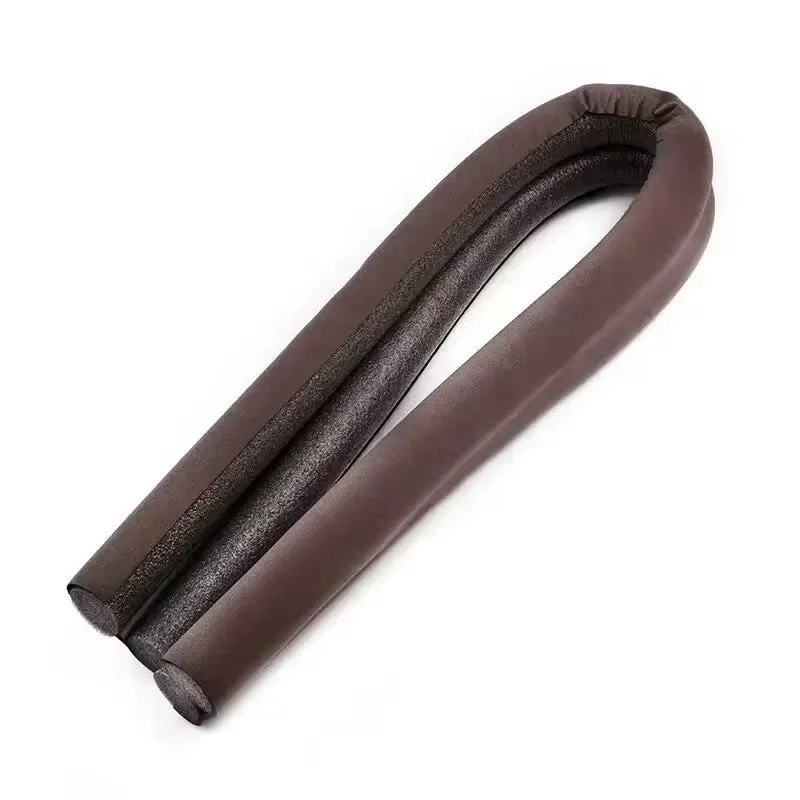 Self-adhesive black flexible 96cm door bottom sealing strip for draft and noise blocking