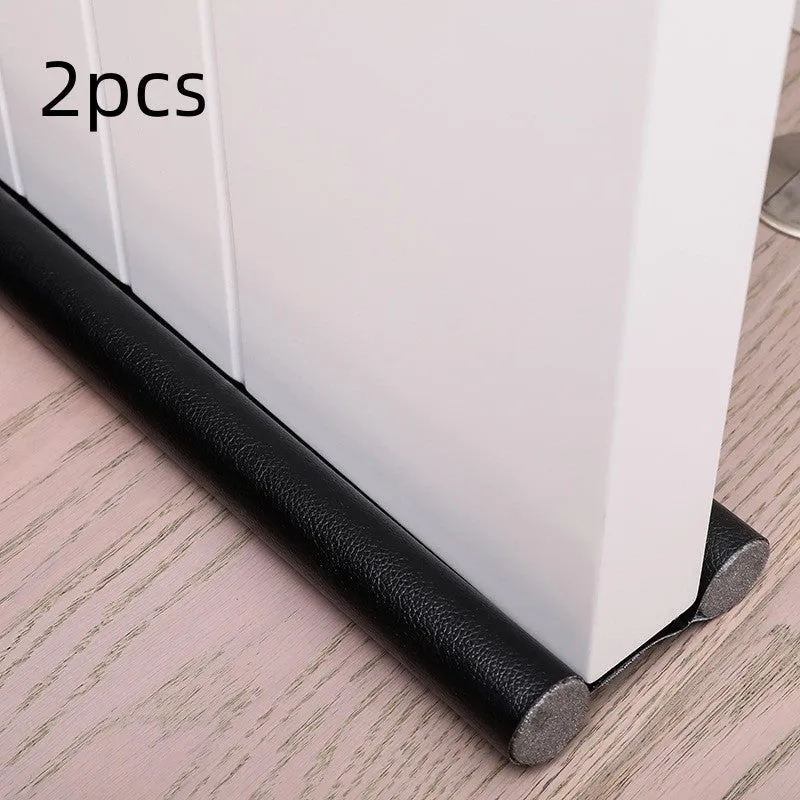 Self-adhesive black flexible 96cm door bottom sealing strip for draft and noise blocking