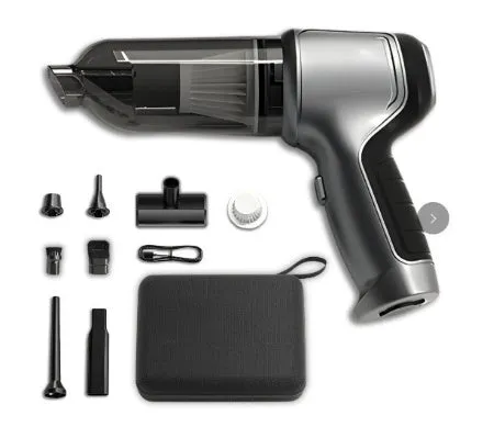 Wireless handheld car vacuum cleaner ABS body with rechargeable lithium battery and USB charging cable