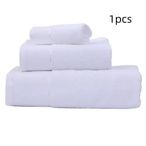 Cotton absorbent hotel bath towel 70x140cm 600g in white blue grey colours