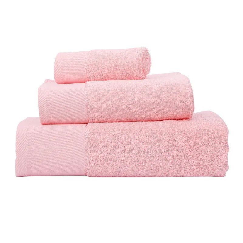 Cotton absorbent hotel bath towel 70x140cm 600g in white blue grey colours
