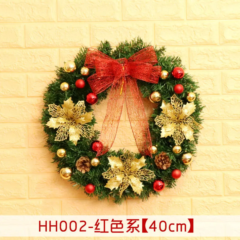 Natural rattan Christmas wreath ring door hanging in 40cm 50cm 60cm sizes