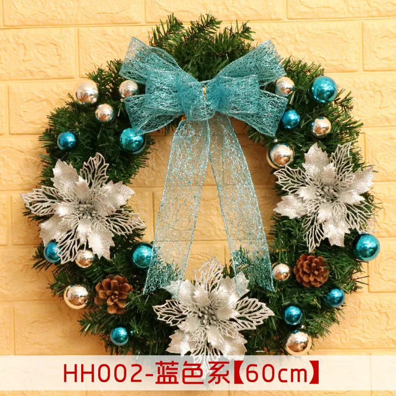 Natural rattan Christmas wreath ring door hanging in 40cm 50cm 60cm sizes