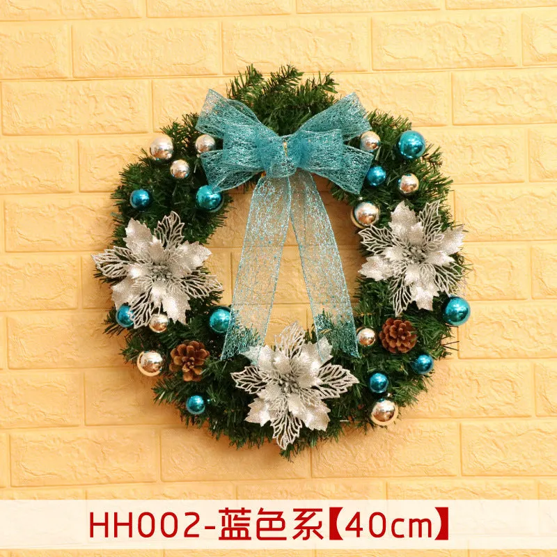 Natural rattan Christmas wreath ring door hanging in 40cm 50cm 60cm sizes