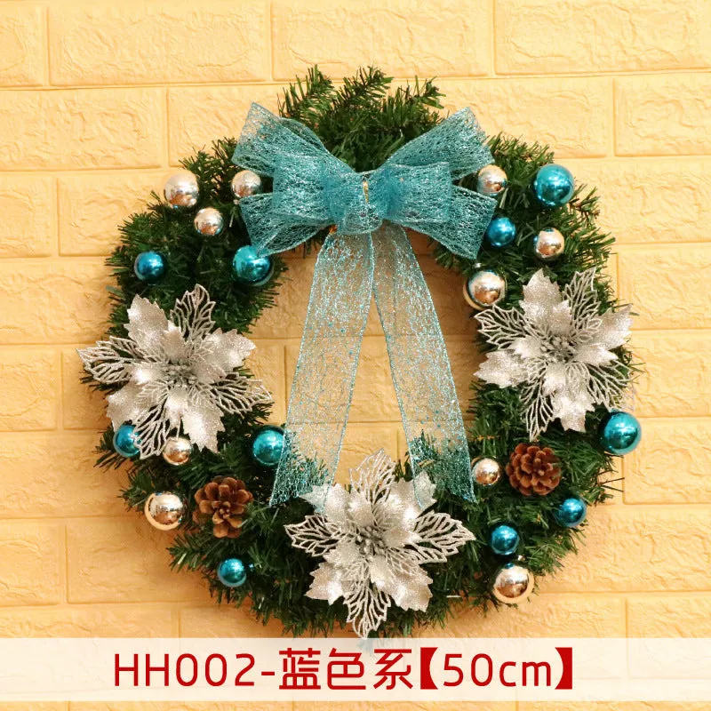 Natural rattan Christmas wreath ring door hanging in 40cm 50cm 60cm sizes