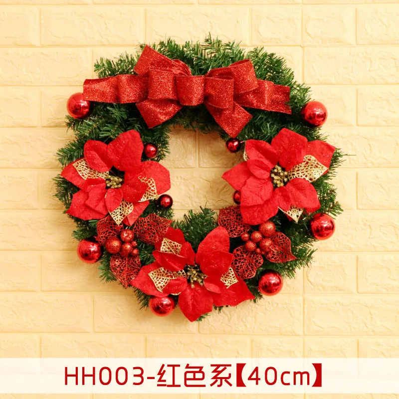 Natural rattan Christmas wreath ring door hanging in 40cm 50cm 60cm sizes