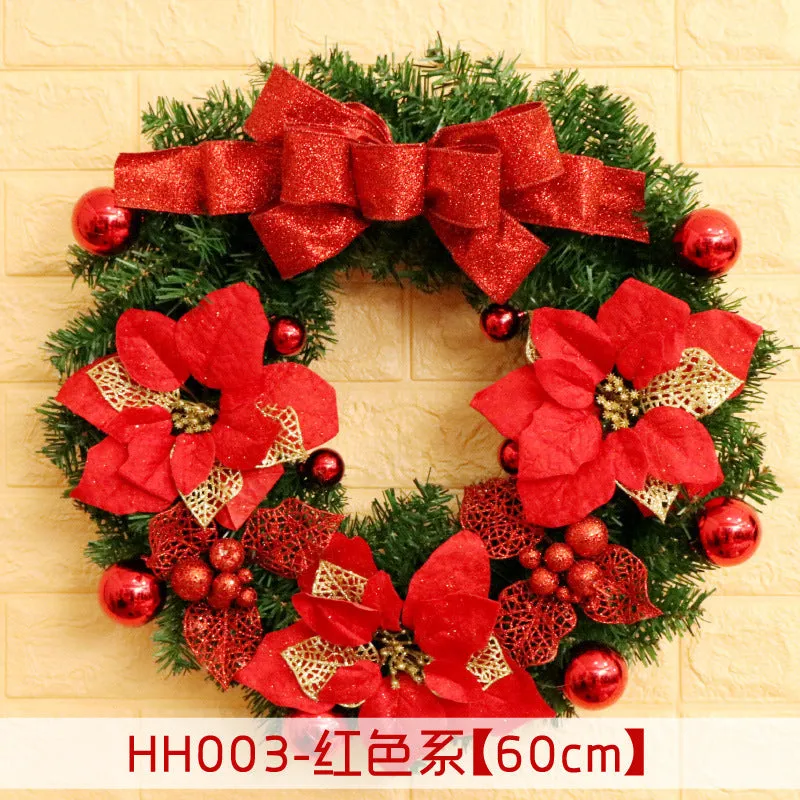 Natural rattan Christmas wreath ring door hanging in 40cm 50cm 60cm sizes