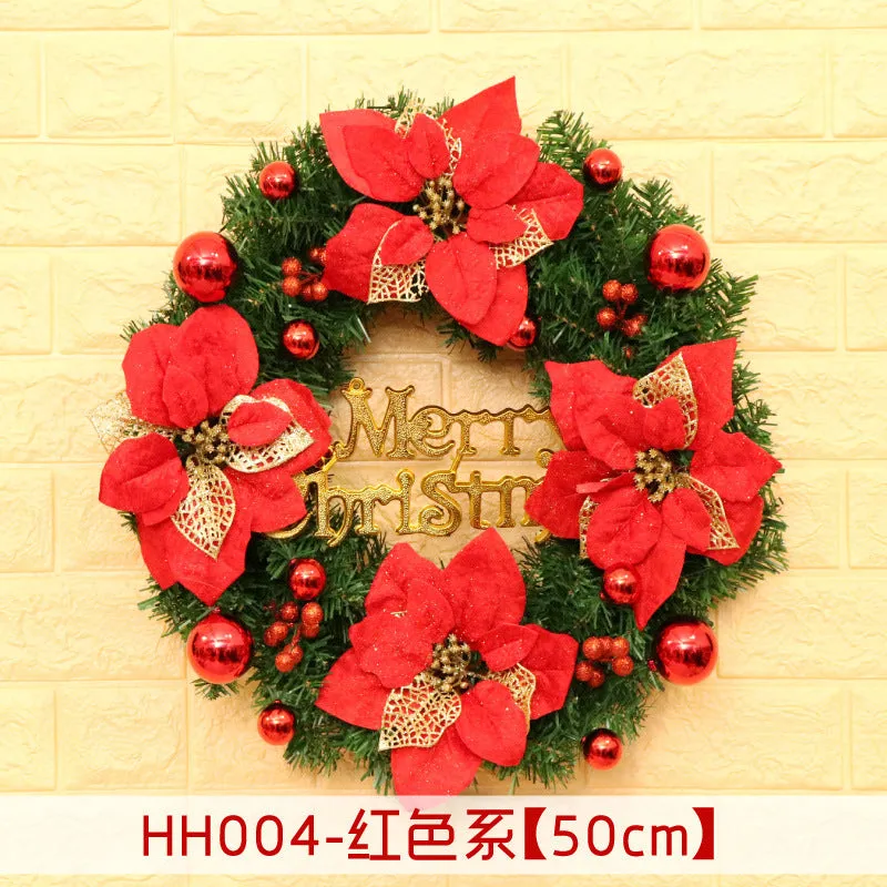 Natural rattan Christmas wreath ring door hanging in 40cm 50cm 60cm sizes