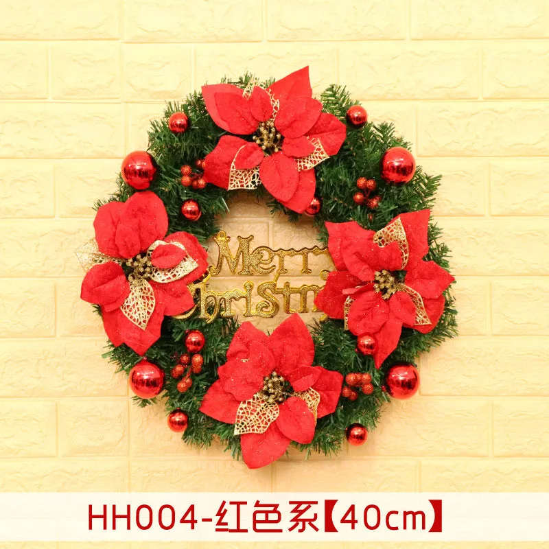 Natural rattan Christmas wreath ring door hanging in 40cm 50cm 60cm sizes