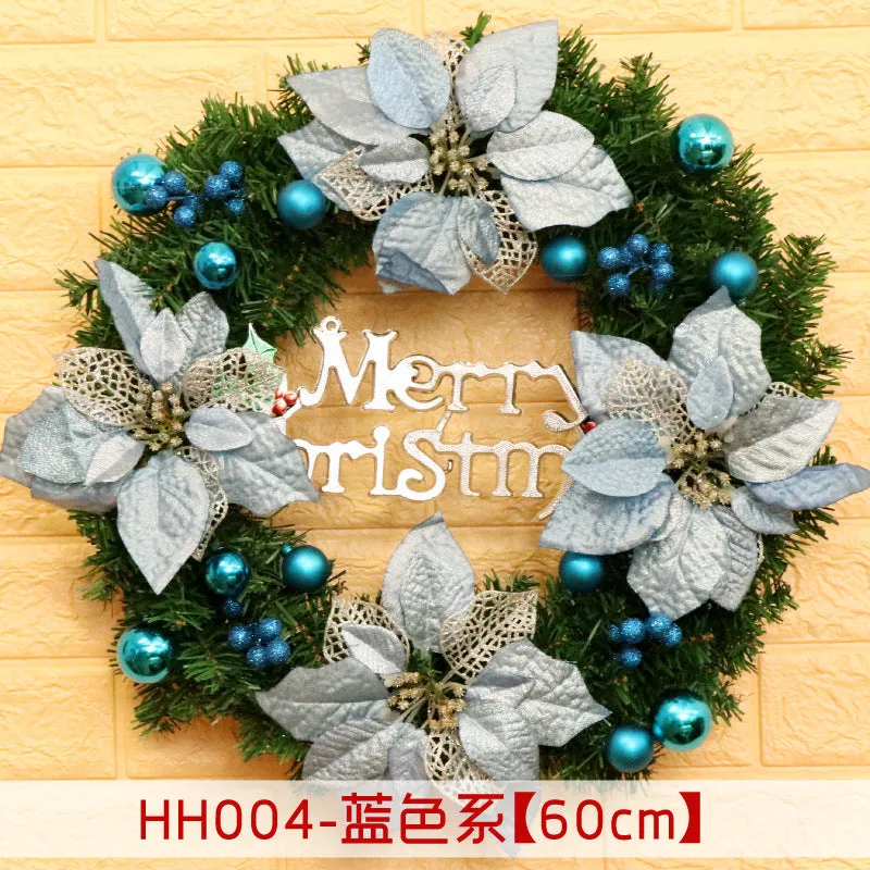 Natural rattan Christmas wreath ring door hanging in 40cm 50cm 60cm sizes