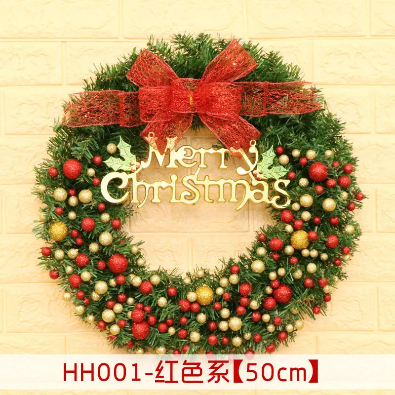 Natural rattan Christmas wreath ring door hanging in 40cm 50cm 60cm sizes