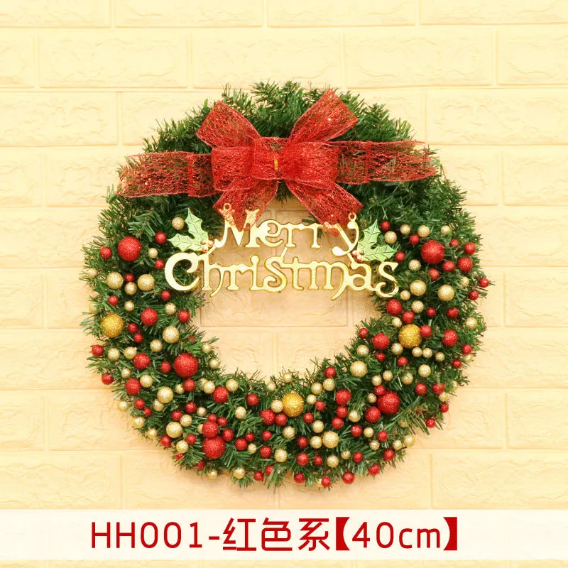 Natural rattan Christmas wreath ring door hanging in 40cm 50cm 60cm sizes