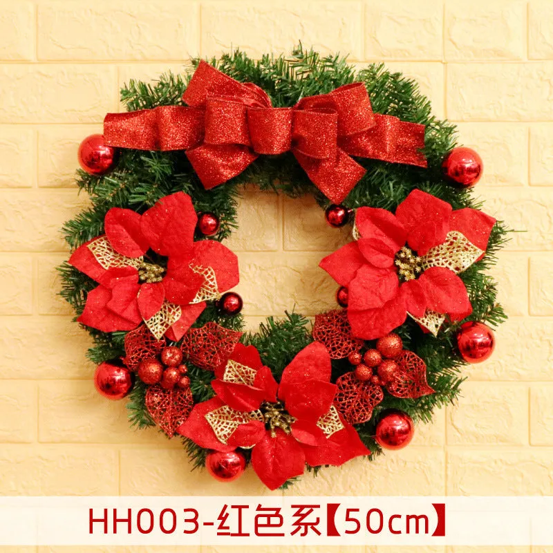 Natural rattan Christmas wreath ring door hanging in 40cm 50cm 60cm sizes