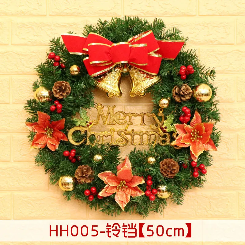 Natural rattan Christmas wreath ring door hanging in 40cm 50cm 60cm sizes
