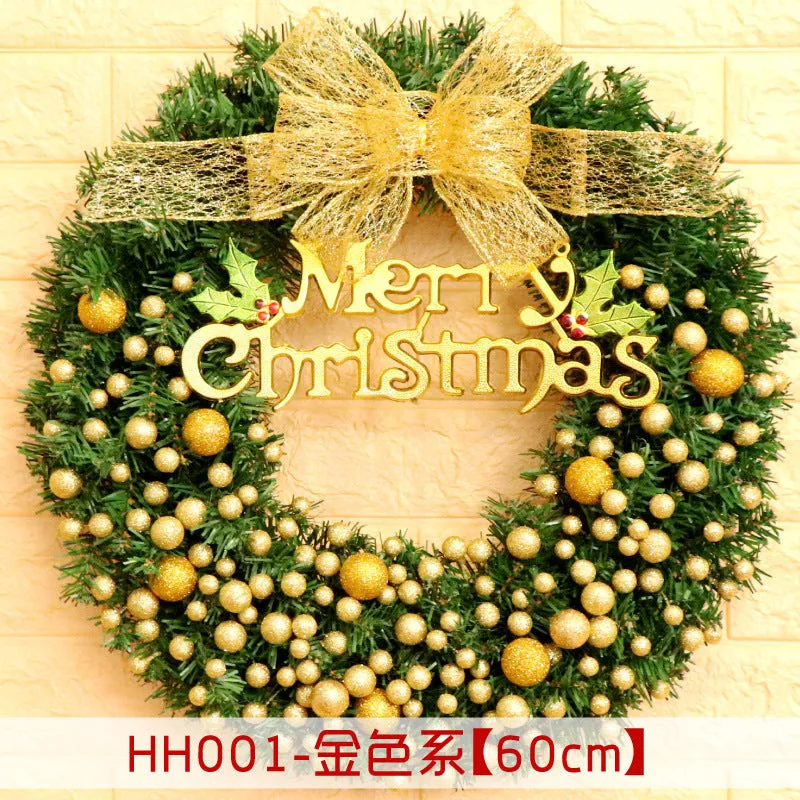 Natural rattan Christmas wreath ring door hanging in 40cm 50cm 60cm sizes