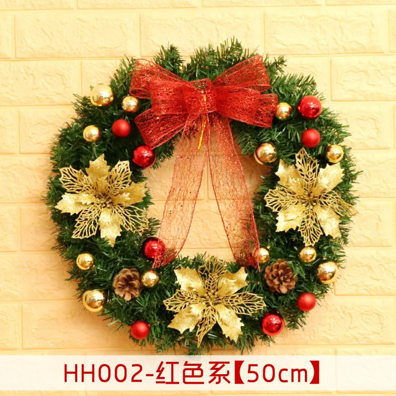 Natural rattan Christmas wreath ring door hanging in 40cm 50cm 60cm sizes