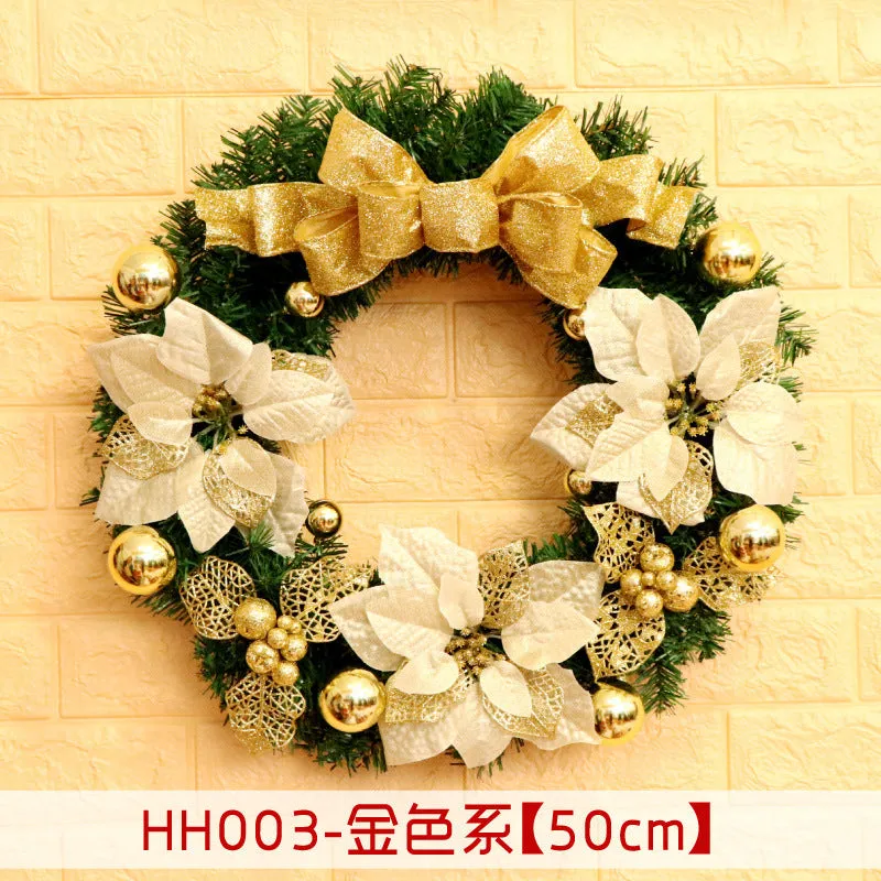 Natural rattan Christmas wreath ring door hanging in 40cm 50cm 60cm sizes