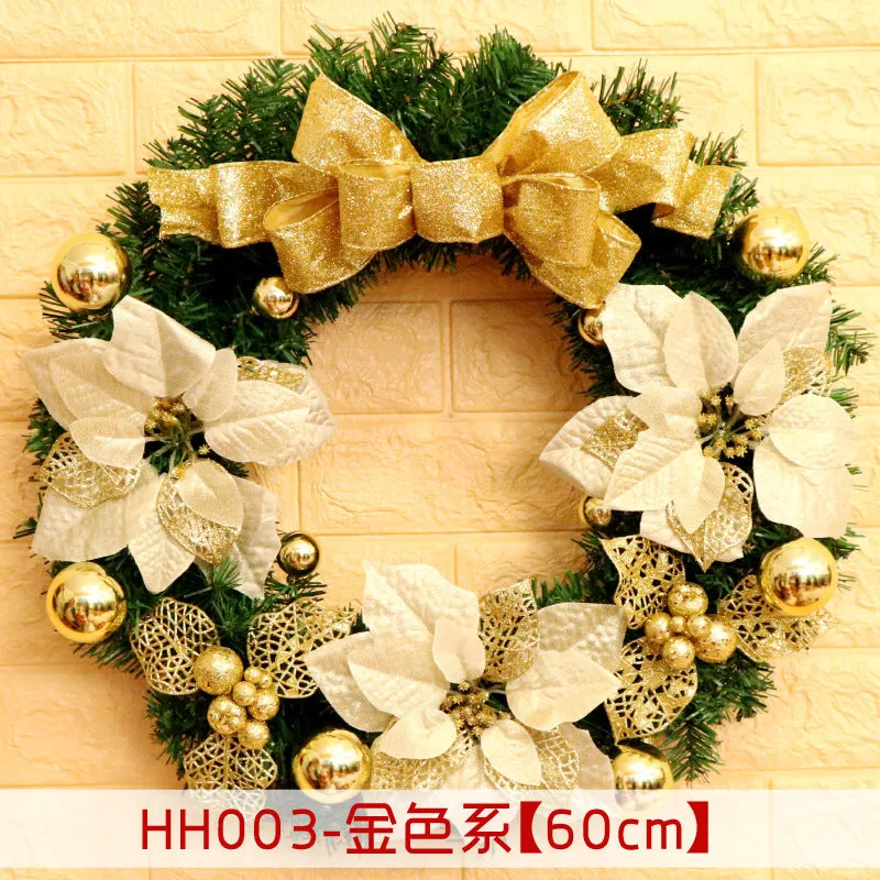 Natural rattan Christmas wreath ring door hanging in 40cm 50cm 60cm sizes