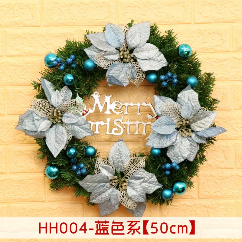 Natural rattan Christmas wreath ring door hanging in 40cm 50cm 60cm sizes