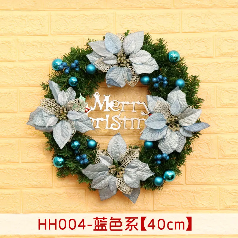 Natural rattan Christmas wreath ring door hanging in 40cm 50cm 60cm sizes
