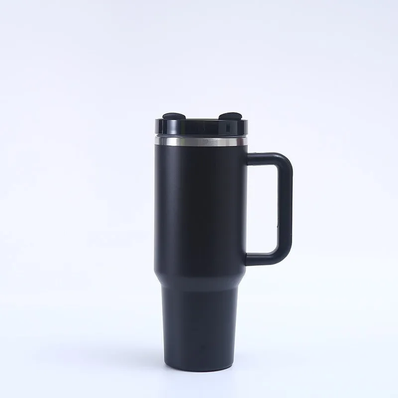 304 stainless steel vacuum cup 40oz second generation in black with double-wall insulation