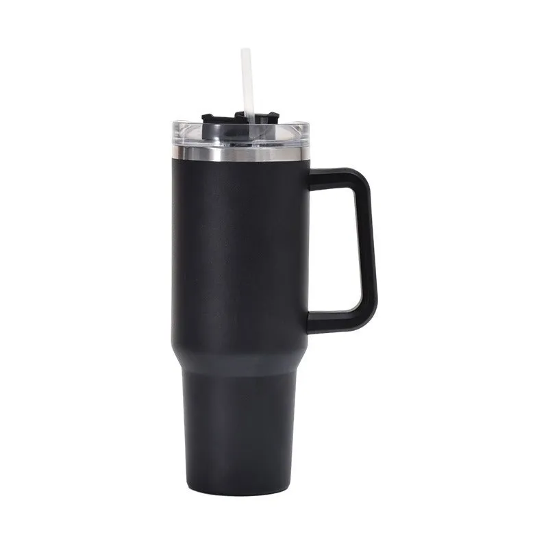 304 stainless steel vacuum cup 40oz second generation in black with double-wall insulation