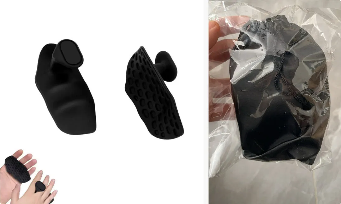 Anti-slip grip strengthener for dumbbell lifting in gray color