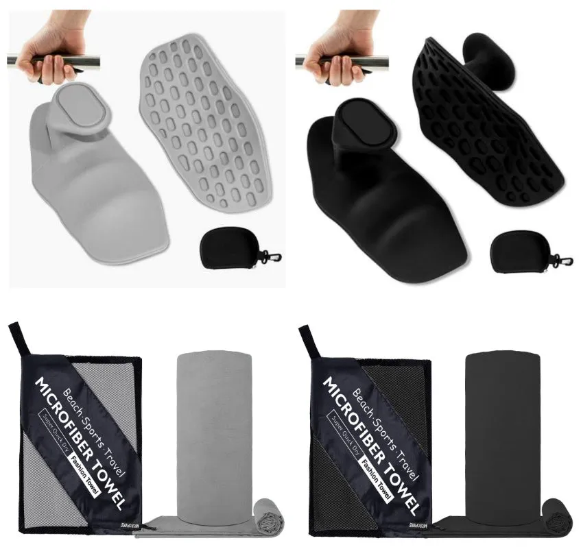 Anti-slip grip strengthener for dumbbell lifting in gray color